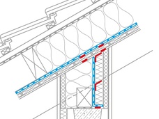 11. Raccord au pied de versant en cas de chevrons apparents continus : autre possibilité