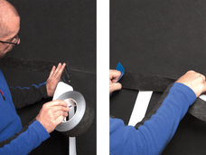 4. Alternatif: Collage du chevauchement avec TESCON INVIS