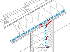 11. Raccord au pied de versant en cas de chevrons apparents continus : autre possibilité